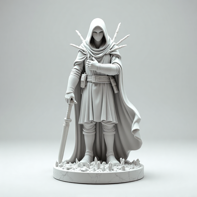 Character — crystal, marble