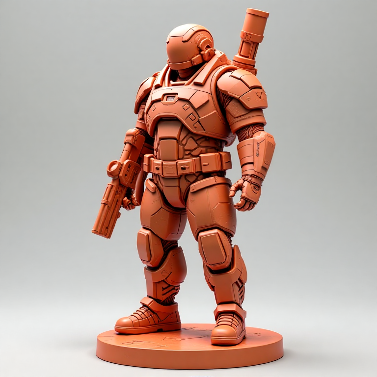Cyberpunk — Heavy Merc, mosaic, lunar, terracotta