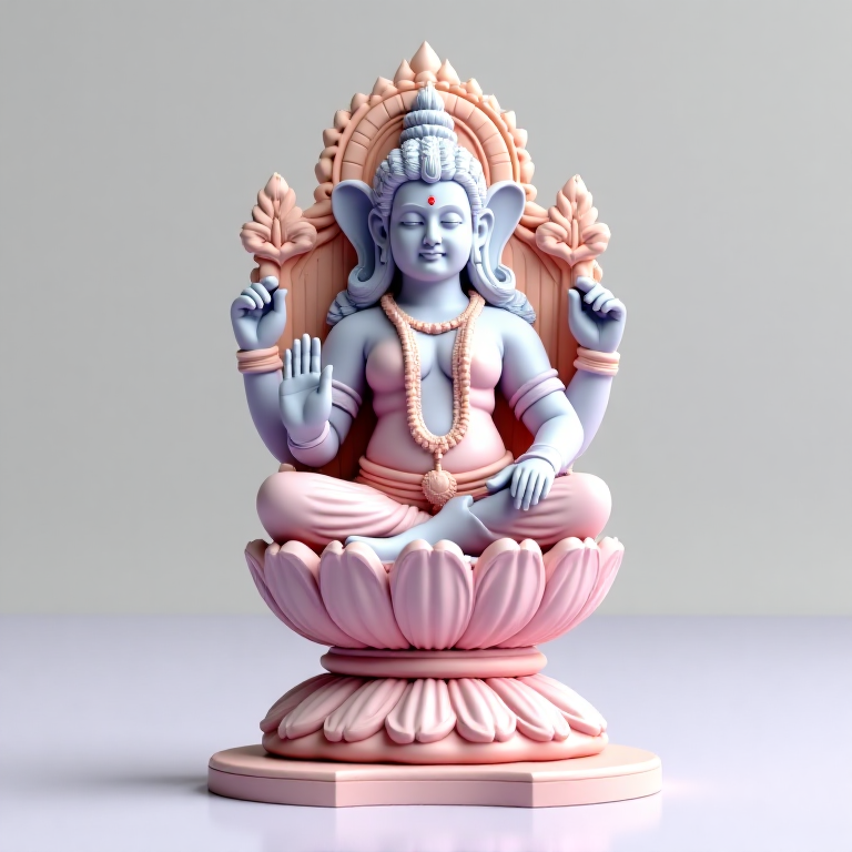 Hindu Deity — swirly, crystal, pastel