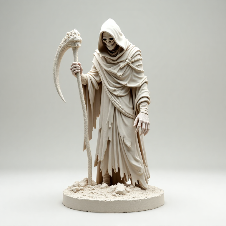 Horror Icon — Grim Reaper, trippy, bone