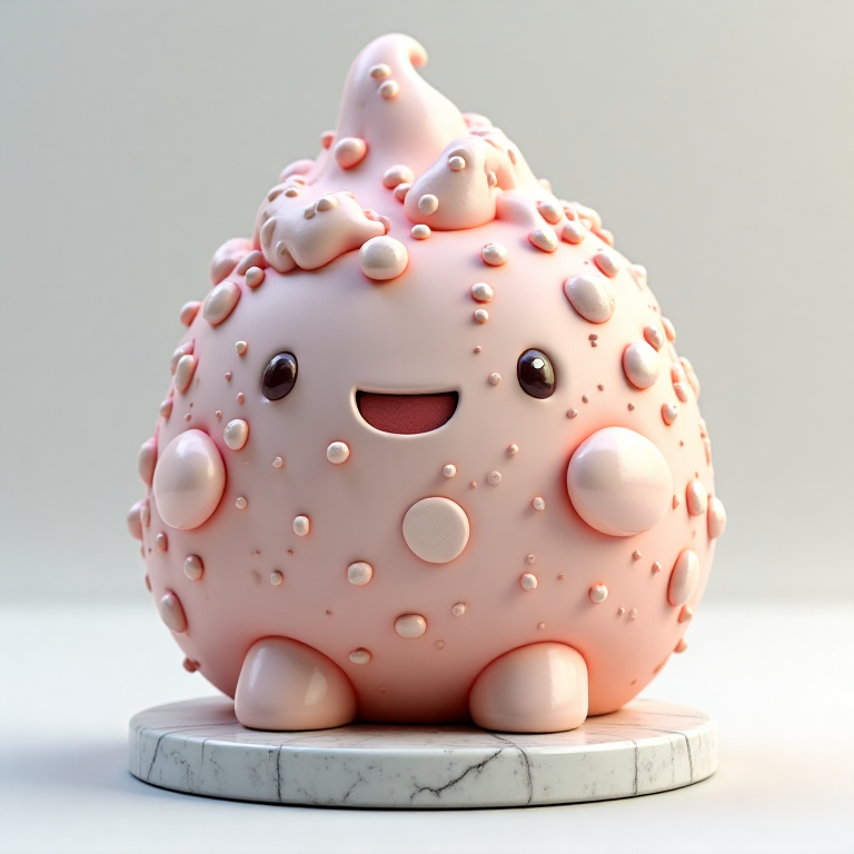 Kawaii Food — drippy, marble