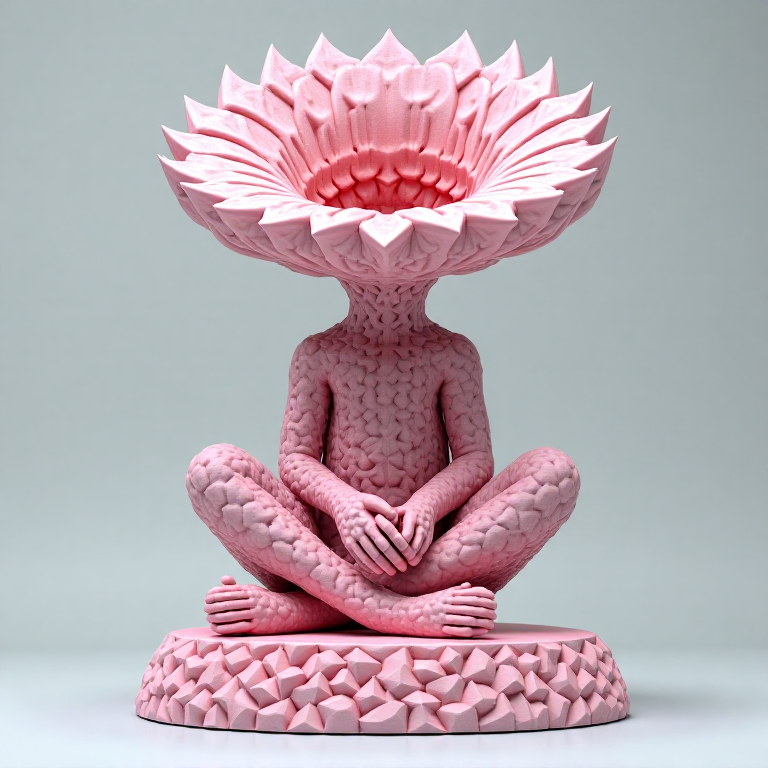 Shipibo Conibo — Icaros Singer, mosaic, origami, pastel