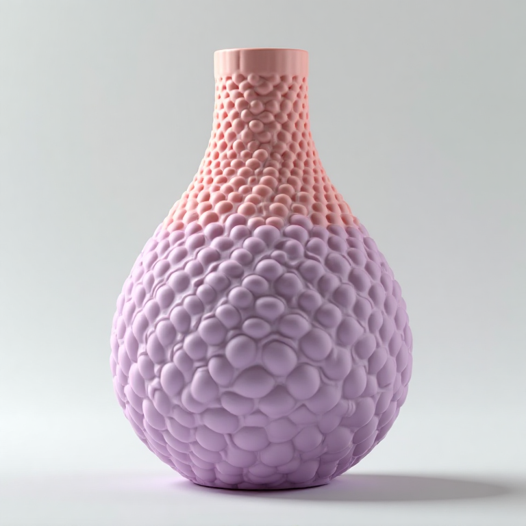 Vase — Amphora, honeycomb, pastel